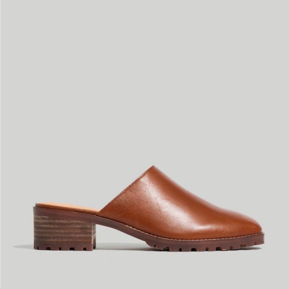 Madewell size 7 The Mindy Mule boho Tan Leather Slip-On Loafers - Picture 3 of 13